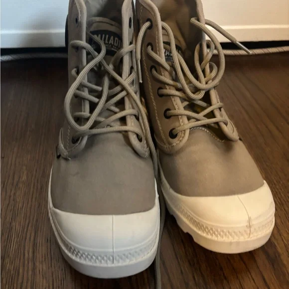 Palladium PAMPA HI Light Tan/khaki Canvas Boots - Picture 2 of 8